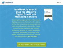 Tablet Screenshot of ironmonk.com